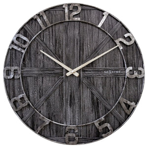 Wanduhr – Lautloses Uhrwerk, Holzdesign, Metallziffern - York | NeXtime