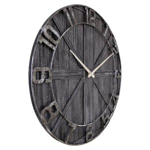 Wanduhr – Lautloses Uhrwerk, Holzdesign, Metallziffern - York | NeXtime