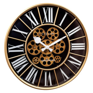 Wanduhr – Bewegliche Zahnräder, Römische Ziffern, Markante Optik - William | NeXtime
