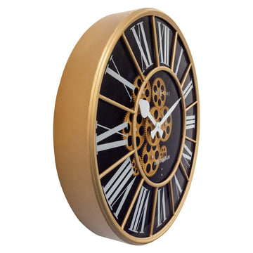 Wanduhr – Bewegliche Zahnräder, Römische Ziffern, Markante Optik - William | NeXtime