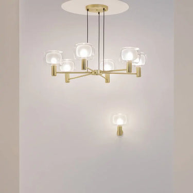 Gold Aluminium Wall Lamp with Double Glass Dome – Vision | Maytoni