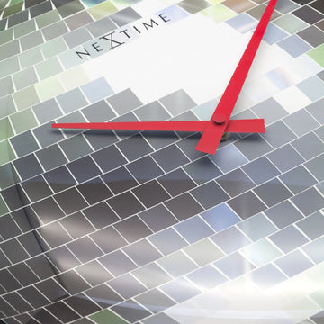 Wanduhr – Lautloses Uhrwerk, Kuppelglas, Disco-Optik - Disco Ball | NeXtime