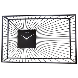Wanduhr – Lautloses Uhrwerk, Drahtdesign, Metallskulptur - Vasco | NeXtime