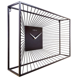 Wanduhr – Lautloses Uhrwerk, Drahtdesign, Metallskulptur - Vasco | NeXtime