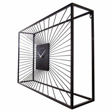 Wanduhr – Lautloses Uhrwerk, Drahtdesign, Metallskulptur - Vasco | NeXtime