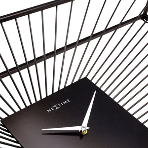 Wanduhr – Lautloses Uhrwerk, Drahtdesign, Metallskulptur - Vasco | NeXtime