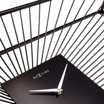 Wanduhr – Lautloses Uhrwerk, Drahtdesign, Metallskulptur - Vasco | NeXtime
