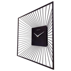 Wanduhr – Lautloses Uhrwerk, Drahtdesign, Skulpturale Optik - Vasco | NeXtime