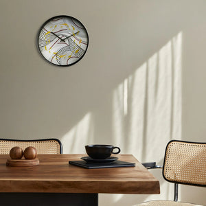 Wanduhr – Abstrakte Kois, Bewegte Wellen, Stilles Werk - Koi | NeXtime