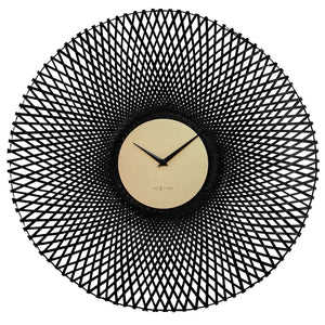 Wanduhr – Bambusgeflecht, Stilles Werk, Markante Form - Vortex | NeXtime