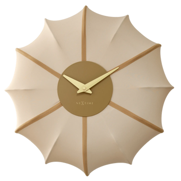 Wanduhr – Lautloses Uhrwerk, Faltenoptik, Stoffdesign - Ultimo | NeXtime
