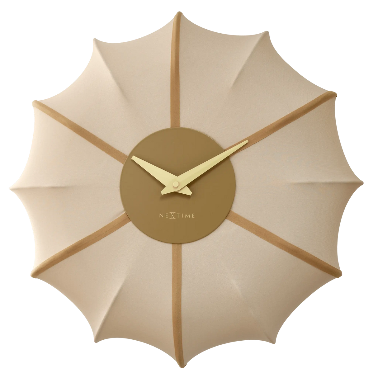 Wanduhr – Lautloses Uhrwerk, Faltenoptik, Stoffdesign - Ultimo | NeXtime