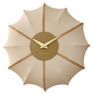 Wanduhr – Lautloses Uhrwerk, Faltenoptik, Stoffdesign - Ultimo | NeXtime