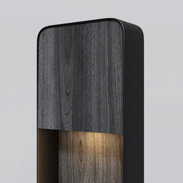 Landscape Lights black aluminum with wood-look, 7W LED, IP54 – O481FL‑L7BWD3K | Maytoni