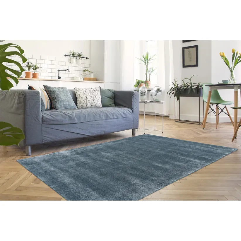 Plain Design Rug High-Quality Viscose Soft Pile – Village 125 | Kayoom