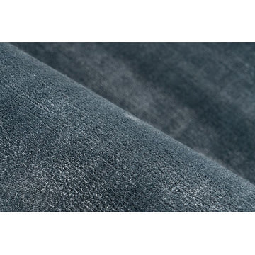 Teppich – Feine Viskose, Baumwollrücken, Blaue Optik, 170 cm - Village 125 | Kayoom