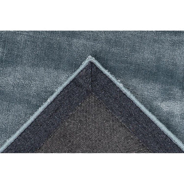 Teppich – Feine Viskose, Baumwollrücken, Blaue Optik, 170 cm - Village 125 | Kayoom