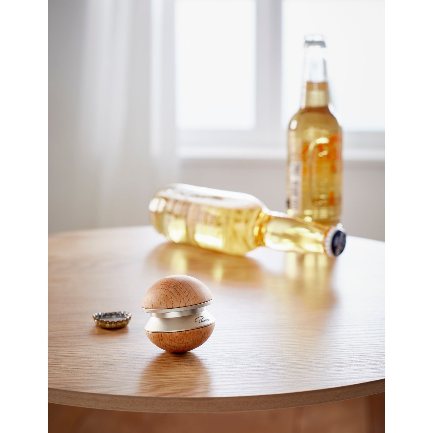 Flaschenöffner Hochglanz-Edelstahl Ergonomisch Leichtes Öffnen – Boule | Philippi