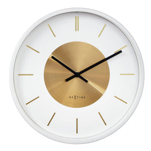 Wanduhr – Gebürstetes Metall, Retro Stil, Stilles Werk - Retro II | NeXtime