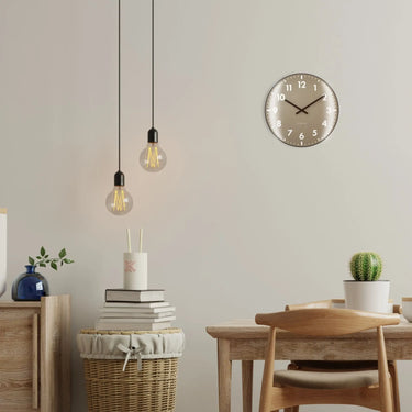 Wanduhr – Lautloses Uhrwerk, Kuppelglas, Modernes Zifferndesign - Duomo | NeXtime