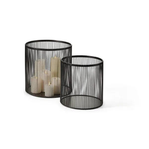 Candle holder Powder-coated steel, Minimalist design, Atmospheric candlelight – Nobo | Philippi