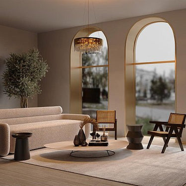 Pendelleuchte Kristall - & Glaselemente Gold - Finish & Modernes Design – Wonderland | Maytoni - Esszett Luxury | Stilvolles Wohnen mit Charakter