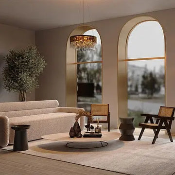 Pendant Lamp Crystal & Glass Elements Gold Finish & Modern Design – Wonderland | Maytoni