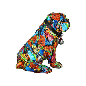 Dekofigur – Mehrfarbiges Graffiti, Kunstharz, Höhe 23 cm - Street Art | Gilde