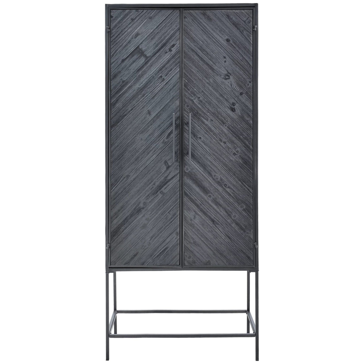 Schrank aus Holz mit stabilem Metallrahmen zwei Türen und zerlegbarem Design – Rens | PTMD - Esszett Luxury | Stilvolles Wohnen mit Charakter