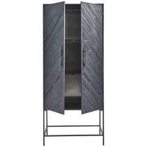 Schrank aus Holz mit stabilem Metallrahmen zwei Türen und zerlegbarem Design – Rens | PTMD - Esszett Luxury | Stilvolles Wohnen mit Charakter