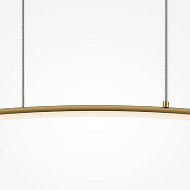Pendelleuchte Schlankes Schwarz - Gold Rohrdesign LED – Curve | Maytoni - Esszett Luxury | Stilvolles Wohnen mit Charakter