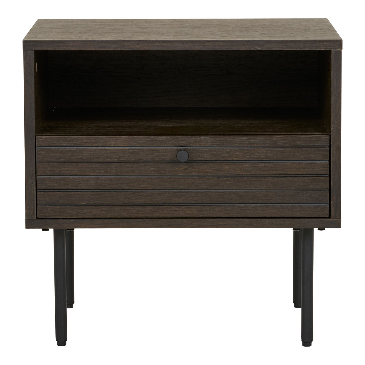 Beistelltisch – Eichenfurnier, Schublade, 50cm hoch - Kyoto | House Nordic