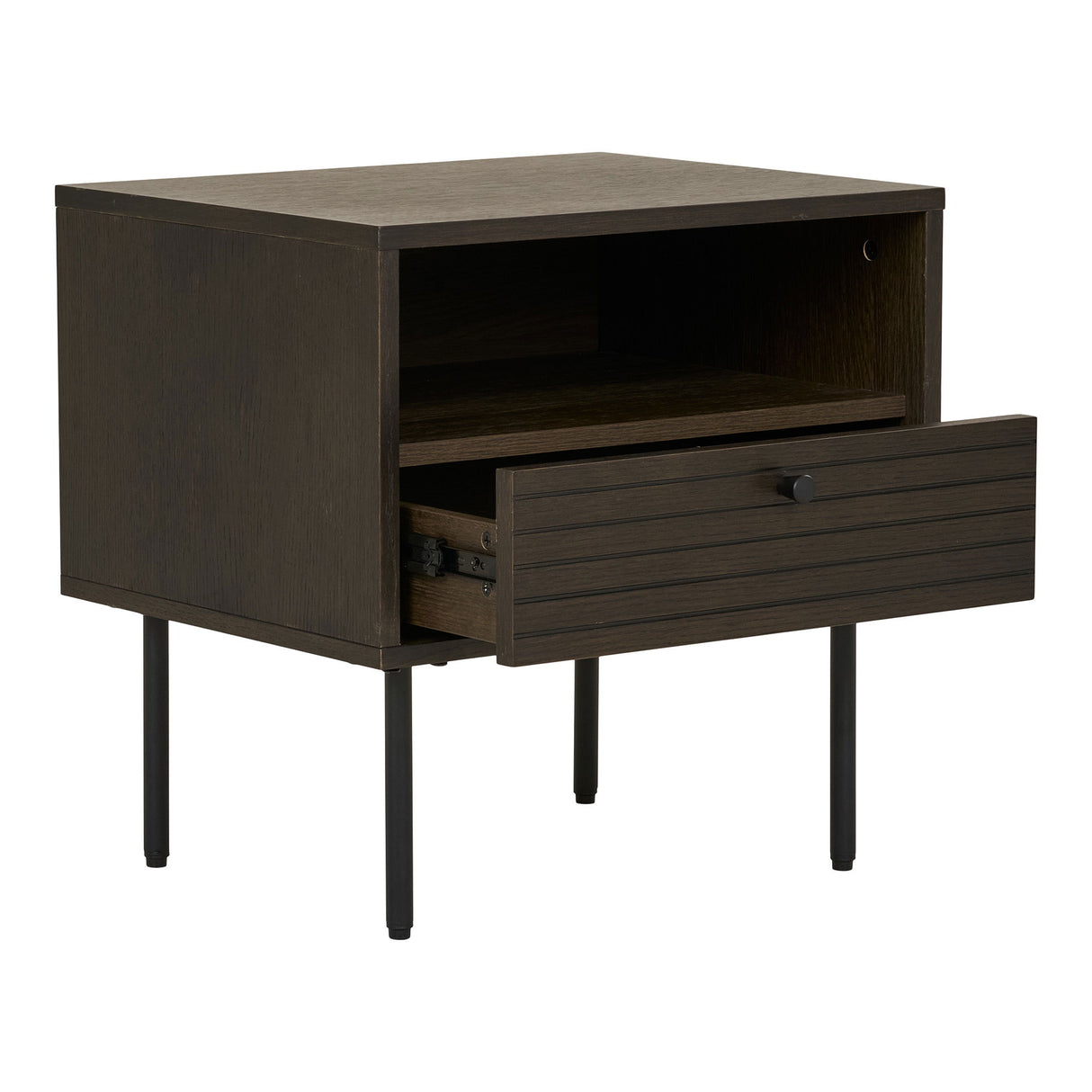 Beistelltisch – Eichenfurnier, Schublade, 50cm hoch - Kyoto | House Nordic