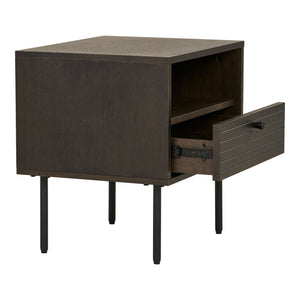 Beistelltisch – Eichenfurnier, Schublade, 50cm hoch - Kyoto | House Nordic