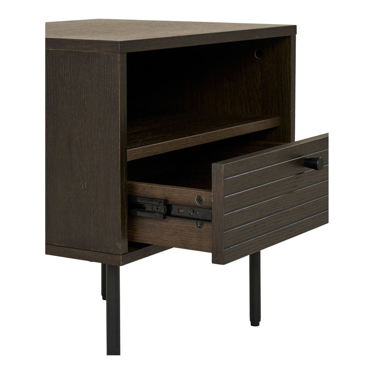Beistelltisch – Eichenfurnier, Schublade, 50cm hoch - Kyoto | House Nordic