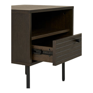 Beistelltisch – Eichenfurnier, Schublade, 50cm hoch - Kyoto | House Nordic