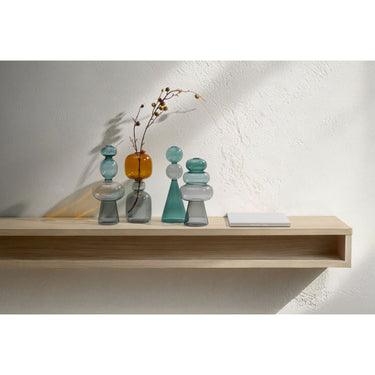 Vase Mundgeblasenes Glas Skulpturale Form Kräftige Farbe – Curiosa | Philippi
