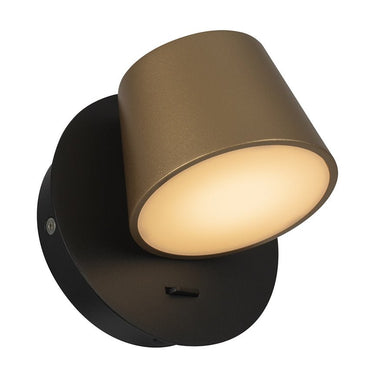 Wandleuchte Messing - Schwarz, Metallrahmen, schwenkbarer LED - Dome 6 W 3000 K – Pixel | Maytoni - Esszett Luxury | Stilvolles Wohnen mit Charakter