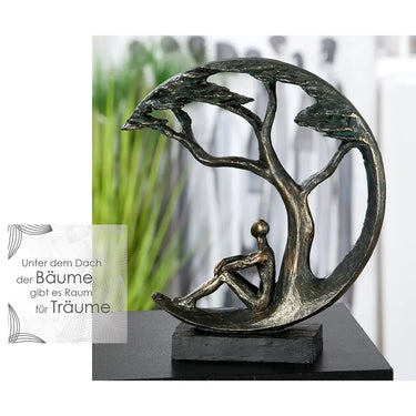 Skulptur – Antikes Finish, Bronzefarbene Oberfläche, Paarmotiv, 32 cm - Daydreamer | Gilde