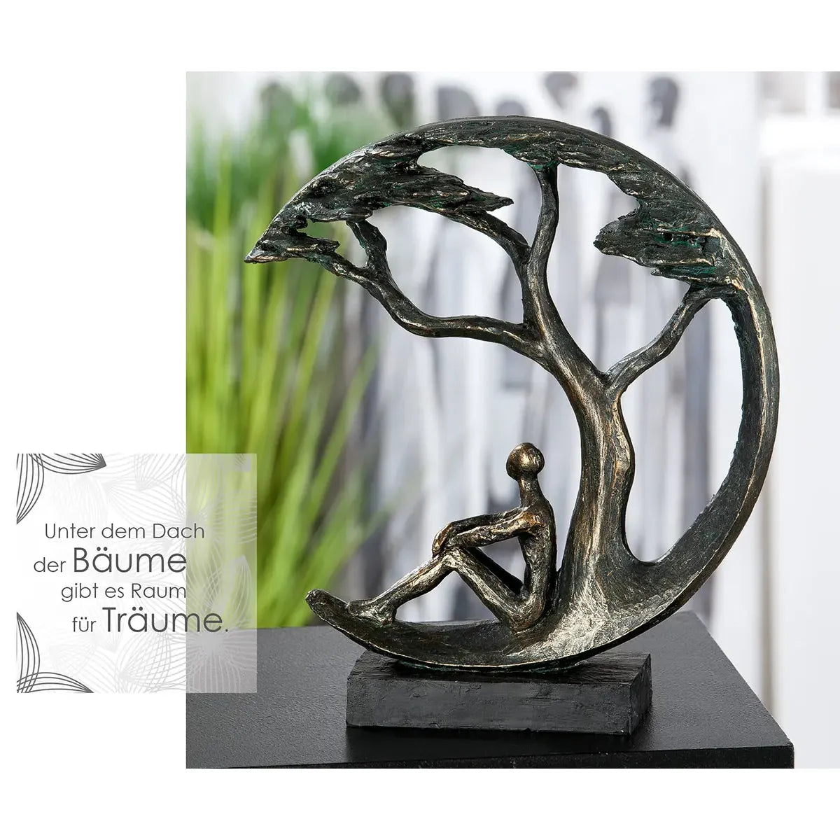 Skulptur – Antikes Finish, Bronzefarbene Oberfläche, Paarmotiv, 32 cm - Daydreamer | Gilde