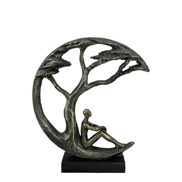 Skulptur – Antikes Finish, Bronzefarbene Oberfläche, Paarmotiv, 32 cm - Daydreamer | Gilde