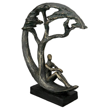 Skulptur – Antikes Finish, Bronzefarbene Oberfläche, Paarmotiv, 32 cm - Daydreamer | Gilde
