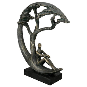 Skulptur – Antikes Finish, Bronzefarbene Oberfläche, Paarmotiv, 32 cm - Daydreamer | Gilde