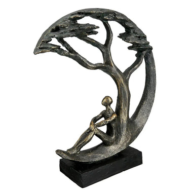 Skulptur – Antikes Finish, Bronzefarbene Oberfläche, Paarmotiv, 32 cm - Daydreamer | Gilde