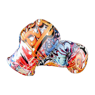 Dekoobjekt – Mehrfarbiges Graffiti, Boxhandschuhmotiv, Kunstharzmaterial, 15 cm - Street Art | Gilde