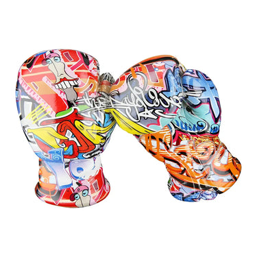 Dekoobjekt – Mehrfarbiges Graffiti, Boxhandschuhmotiv, Kunstharzmaterial, 17 cm - Street Art | Gilde