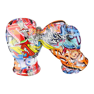 Dekoobjekt – Mehrfarbiges Graffiti, Boxhandschuhmotiv, Kunstharzmaterial, 17 cm - Street Art | Gilde