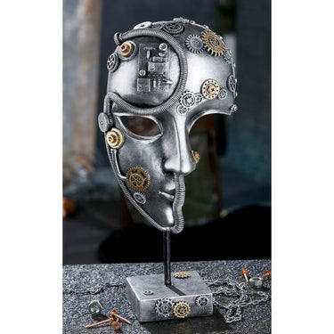 Skulptur – Steampunk Design, Antik Finish, Kunstharz Figur - Steampunk Face | Gilde