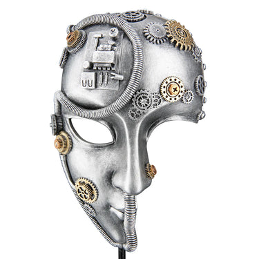 Skulptur – Steampunk Design, Antik Finish, Kunstharz Figur - Steampunk Face | Gilde
