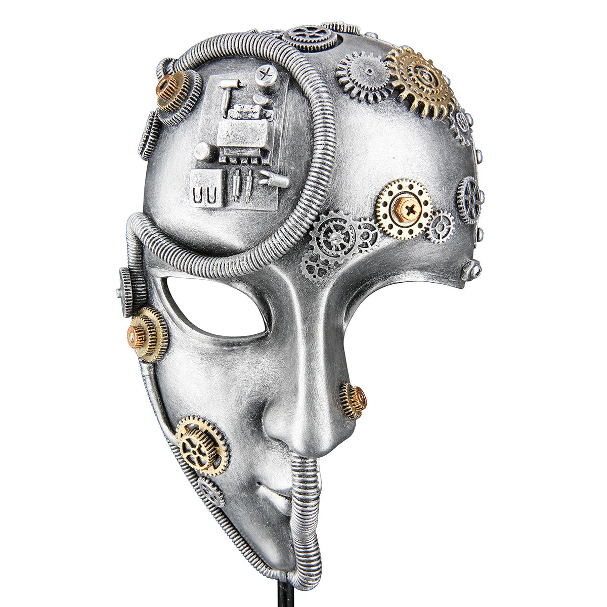 Skulptur – Steampunk Design, Antik Finish, Kunstharz Figur - Steampunk Face | Gilde